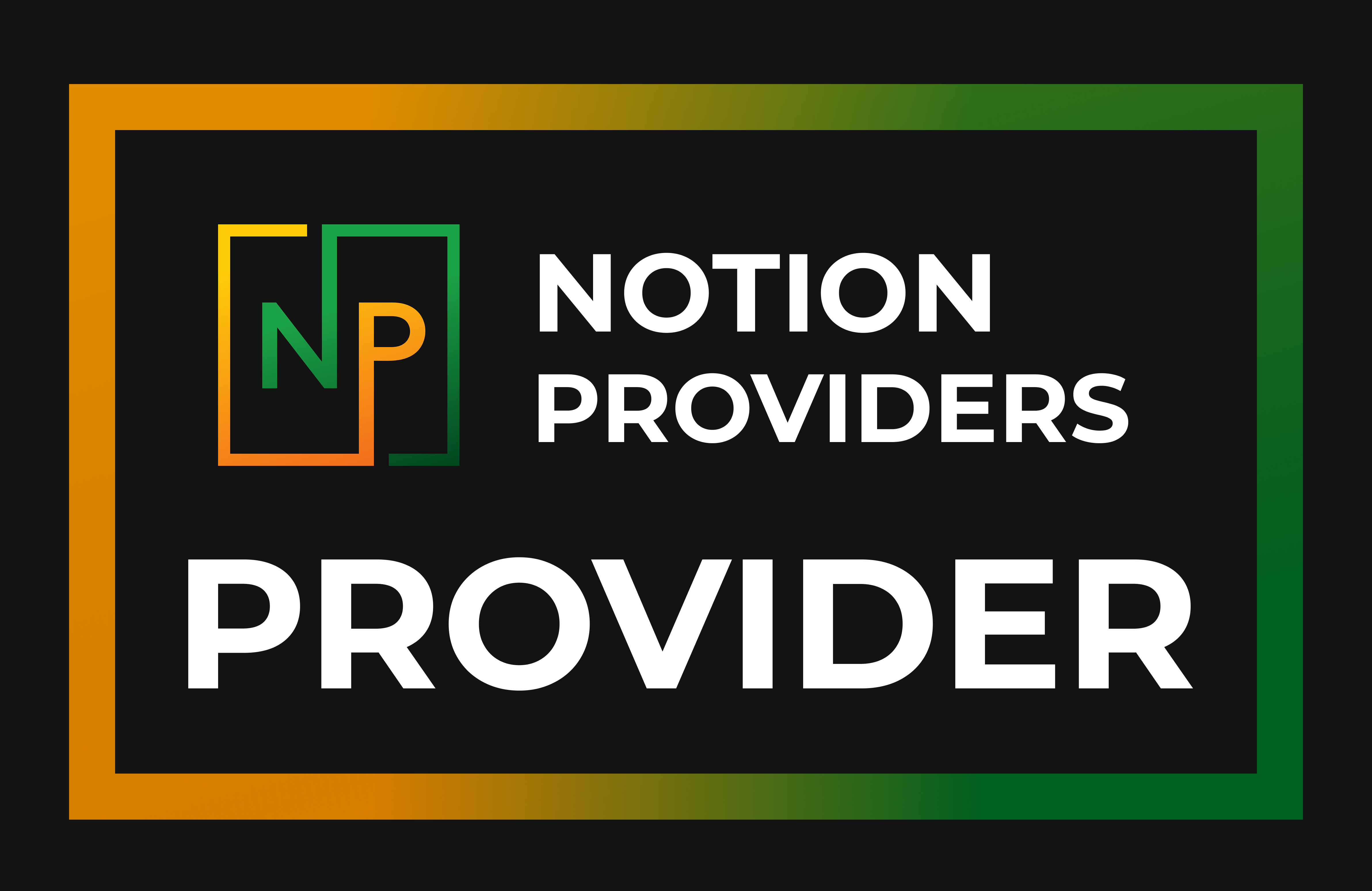 Notion Providers — Provider badge